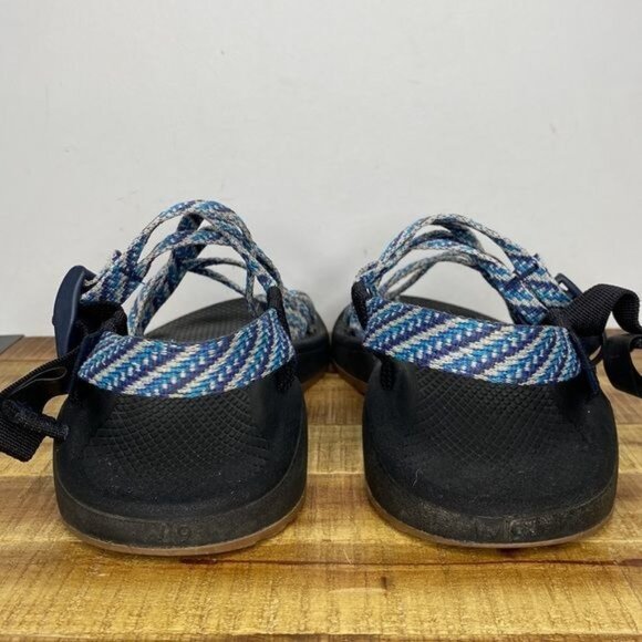 Chaco Blue Purple Strappy Sandals: Size 9 - Picture 5 of 7